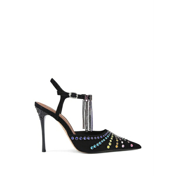 カートジェイガーロンドン レディース サンダル シューズ Crystal point suede sandals Black