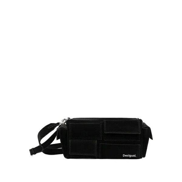 デジグアル レディース ショルダーバッグ 御徒面子 Multi-pocket satchel Black