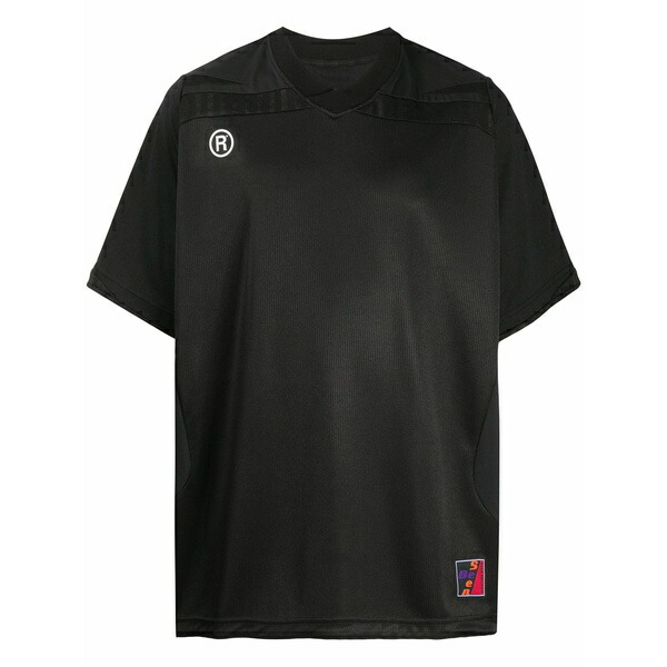 マーティン・さくら色 メンズ ティーシャツ トップス Oversized v-neck t-shirt Black