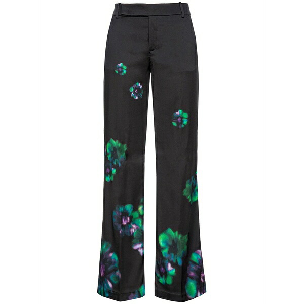 ピンコ レディース 心地よいズボン下 ボトムス Poitiers floral-print trousers  Black