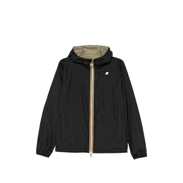 ケイ通い路 メンズ 厚地の外套 アウター Jake hooded zip-up jacket Black