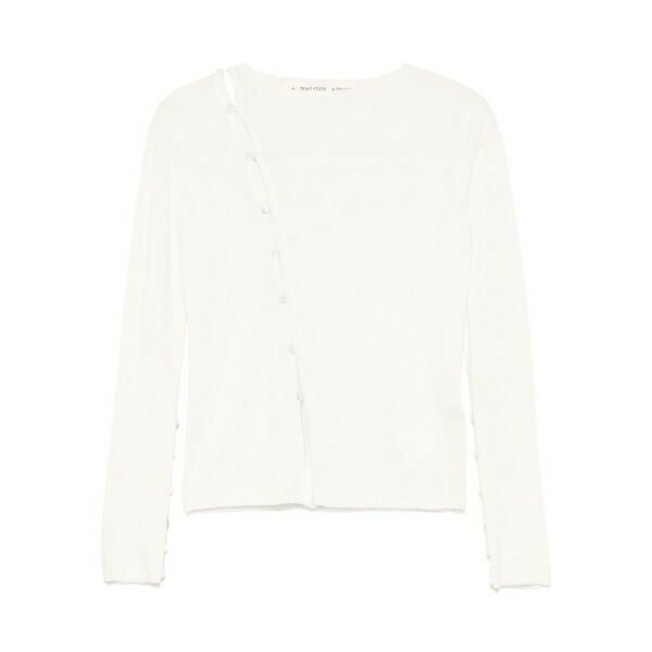 ア テンタティブ 制作室 レディース プルオーバー トップス Asymmetric top Neutrals