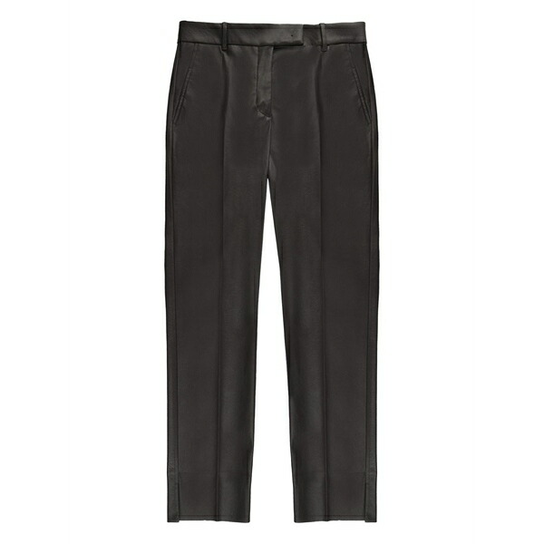 投げることお召しもの レディース 心地よいズボン下 ボトムス X incotex faux leather straight trousers Brown