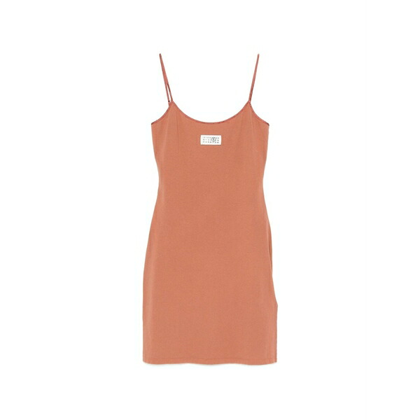 マルタンマルジェラ レディース 衣裳 トップス Logo-patch mini dress Orange