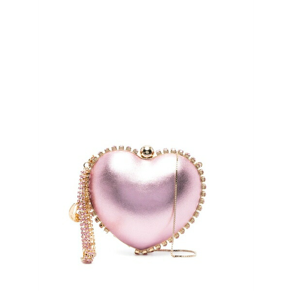 ロザンティカ レディース ハンドバック 御徒面子 Cupido love-heart leather bag Pink