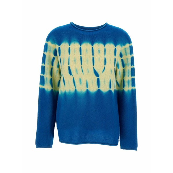 スズサン レディース 編み物\u0026スウェーター アウター Long-sleeved sweater Blue