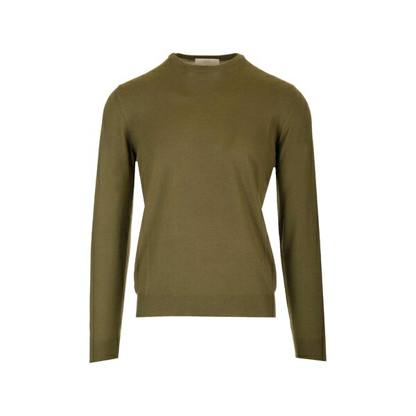 マウロ オッタヴィアーニ メンズ 編み物\u0026プルオーバー アウター Ribbed-trim sweater Green