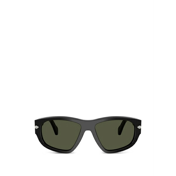 ペルソル メンズ サングラス・アイウェア アクセサリー Geometric-frame sunglasses Black｜asty