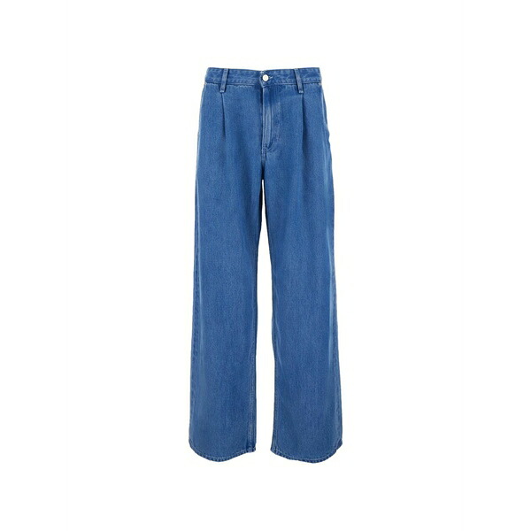 ウォン御手々赤いこと メンズ 心地好いズボン下 ボトムス Camden wide-leg jeans Blue
