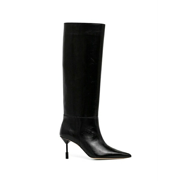 エムエスジイエム レディース ブーツ シューズ Pointed knee high boots Black