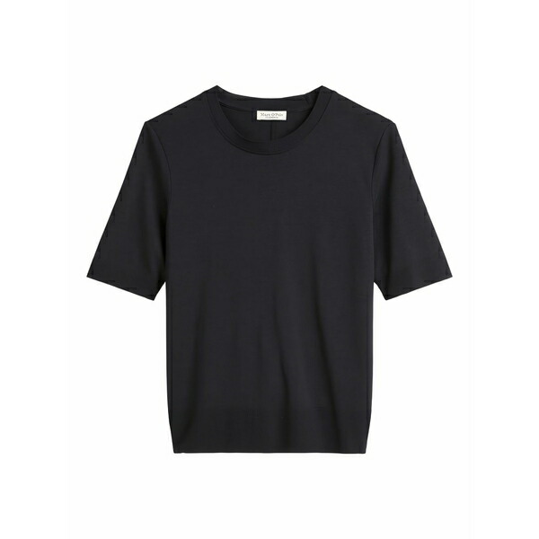 マルコポーロ レディース プルオーバー トップス Short-sleeve crew-neck t-shirt Blue