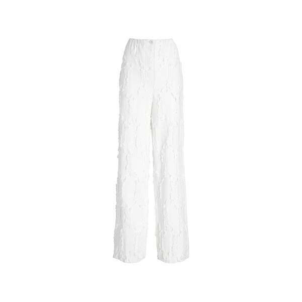 プロエンザ スクーラー ホワイト レーベル レディース カジュアルパンツ ボトムス Shilo frayed-jacquard trousers Neutrals｜asty