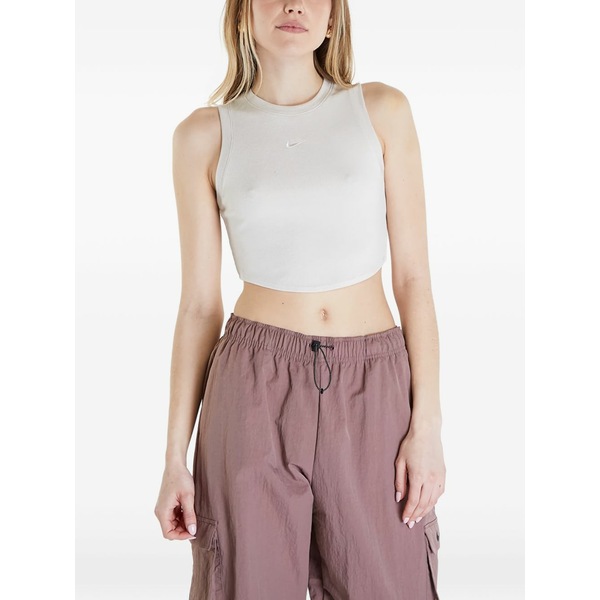 ナイキ レディース カットソー トップス Ribbed cropped tank top Neutrals