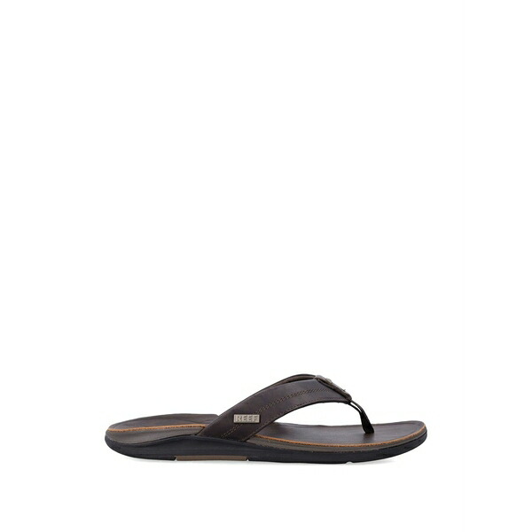 岩礁 メンズ スニーカー シューズ Offshore logo-plaque flip flops Brown