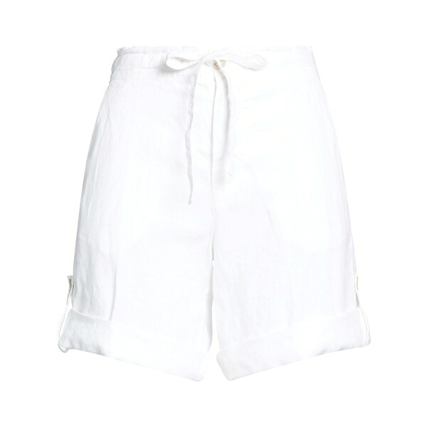 【貨物輸送無料】 １２０％リノ レディース 心地好いズボン下 ボトムス Shorts \u0026 Bermuda Shorts White