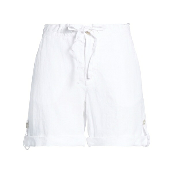 【貨物輸送無料】 １２０％リノ レディース 心地好いズボン下 ボトムス Shorts \u0026 Bermuda Shorts White