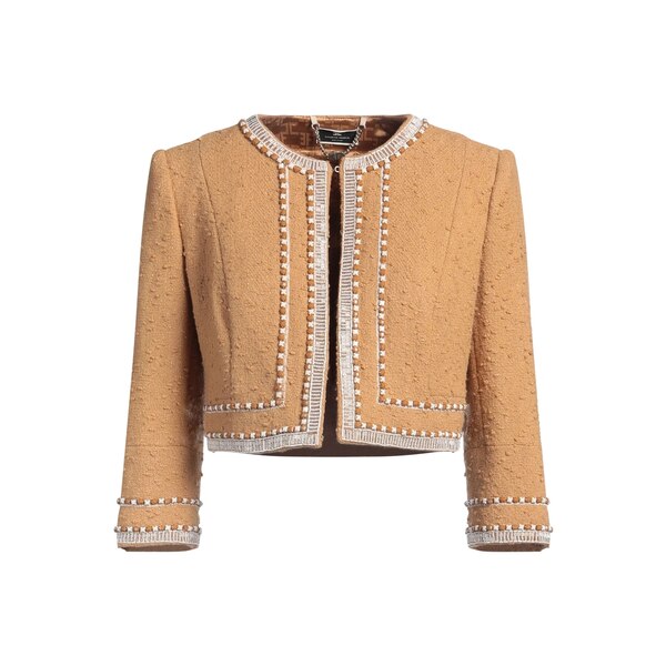 【送料無料】 エリザベスフランキ レディース ジャケット＆ブルゾン アウター Jackets Beige｜asty