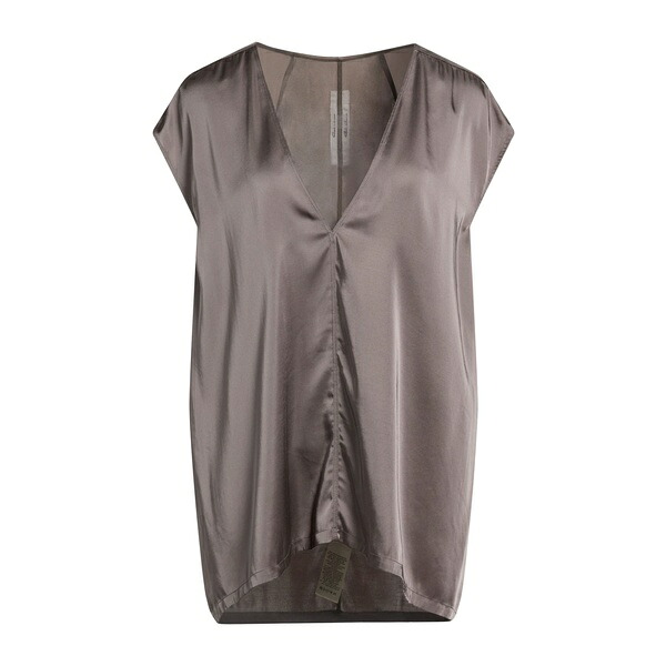【送料無料】 リックオウエンス レディース Tシャツ トップス Tops Grey｜asty