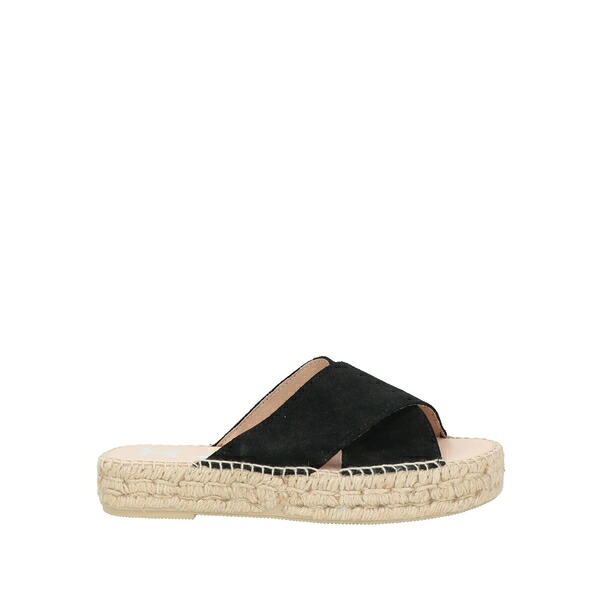 【送料無料】 マネブ レディース サンダル シューズ Espadrilles Black｜asty