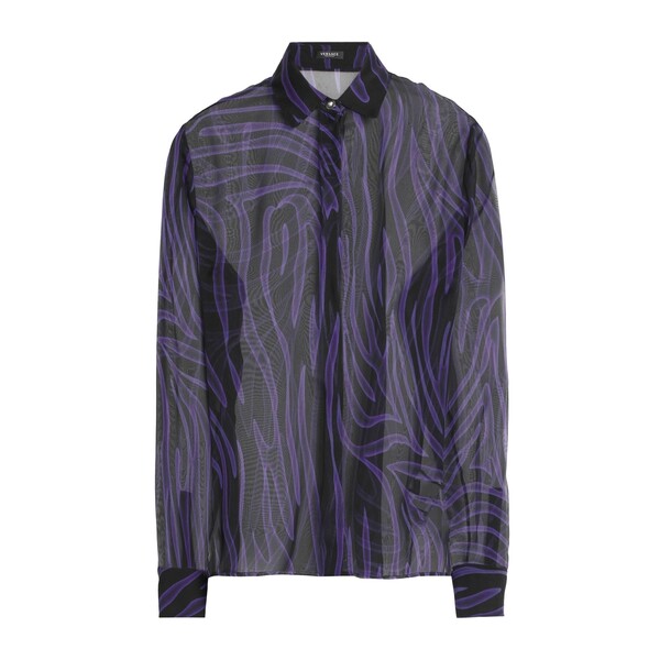 【送料無料】 ヴェルサーチ レディース シャツ トップス Shirts Purple
