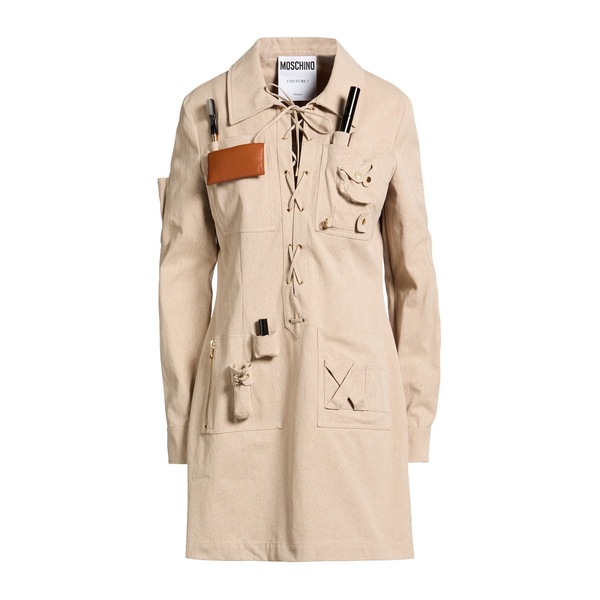 【貨物輸送無料】 モスキーノ レディース 衣裳 トップス Mini dresses Beige