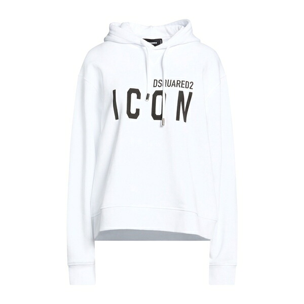 【貨物輸送無料】 ディースクエアード レディース パーカー・スウェットシャツ アウター Sweatshirts White