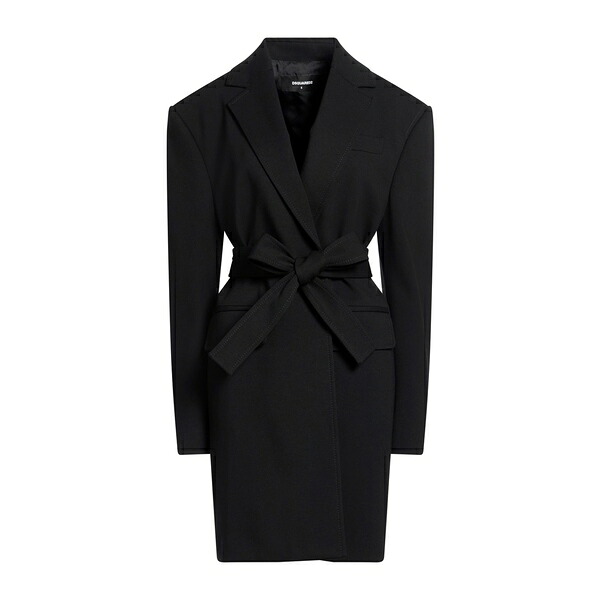 【貨物輸送無料】 ディースクエアード レディース 上衣＆上衣 アウター Coats Black