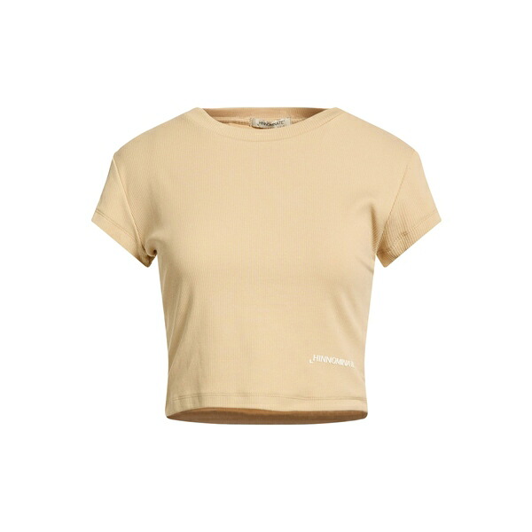 【送料無料】 ヒノミネイト レディース Tシャツ トップス T-shirts Beige