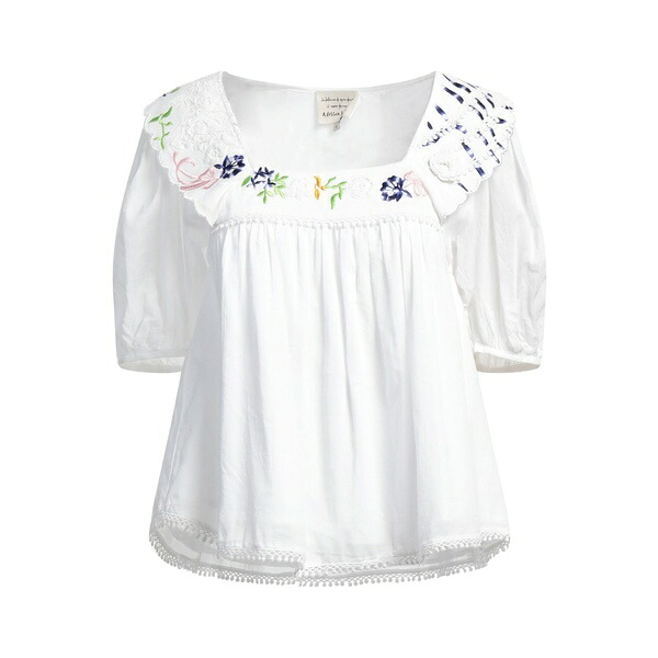 【送料無料】 アレッシアサンティ レディース Tシャツ トップス Tops White|asty