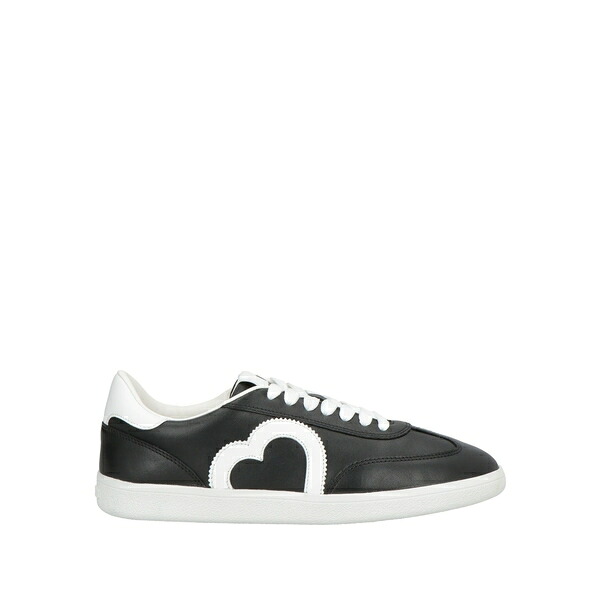 【貨物輸送無料】 モスキーノ レディース スニーカー シューズ Sneakers Black 靴-レディース靴
