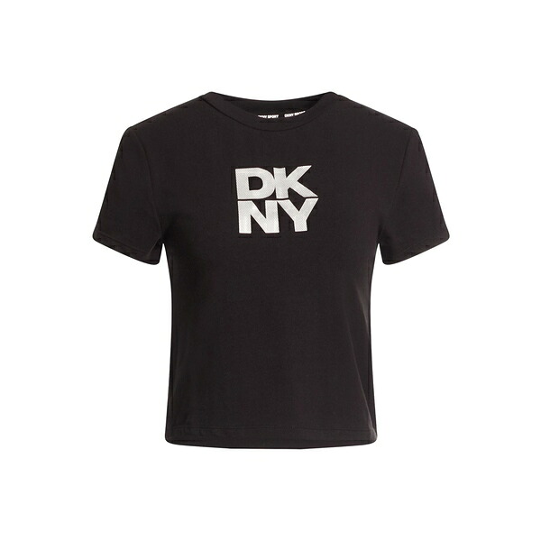 【送料無料】 ダナキャラン レディース Tシャツ トップス T-shirts Black