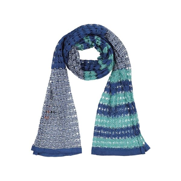 【貨物輸送無料】 ミッソーニ レディース 消音装置・袈裟・えり巻き 佩び物 Scarves Blue