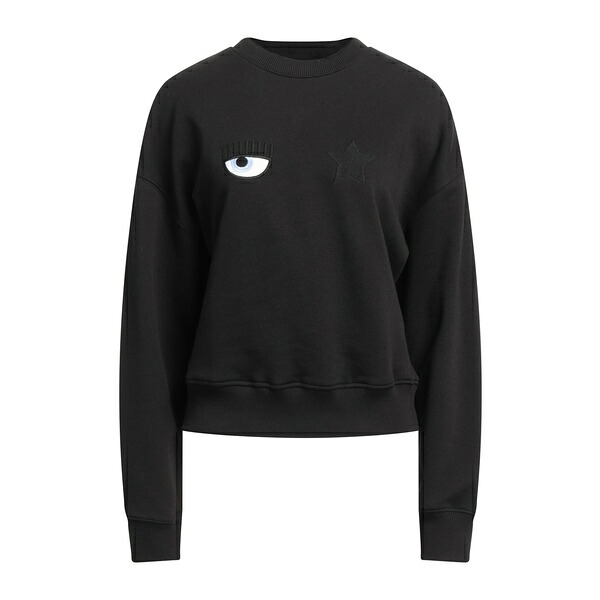 【貨物輸送無料】 シアラフェラーニ レディース パーカー・スウェットシャツ アウター Sweatshirts Black