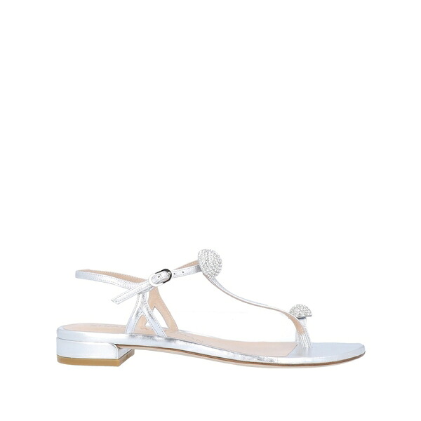 【送料無料】 スチュアート ワイツマン レディース サンダル シューズ Thong sandals Silver｜asty