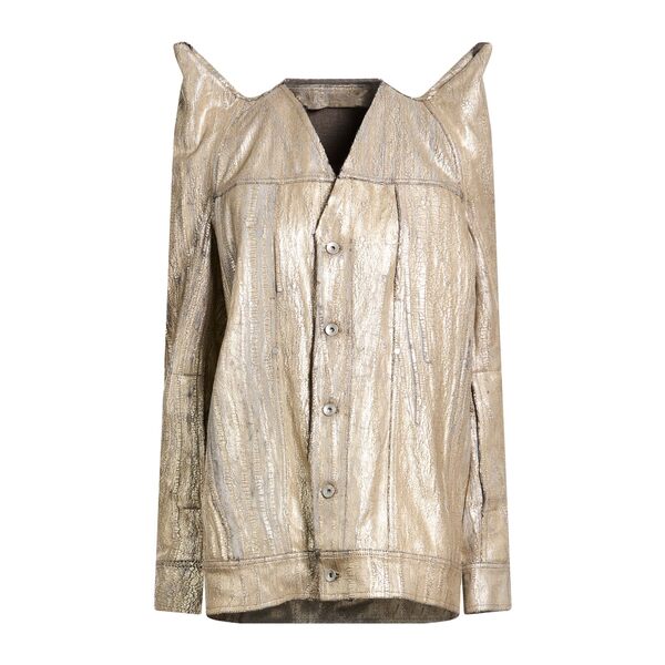 【貨物輸送無料】 リックオウエンス レディース 上衣＆上衣 アウター Denim outerwear Metallic