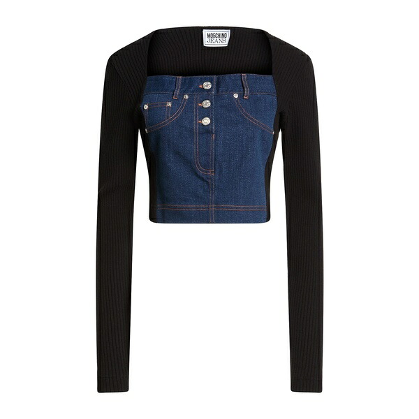 【送料無料】 モスキーノ レディース Tシャツ トップス Tops Blue|asty