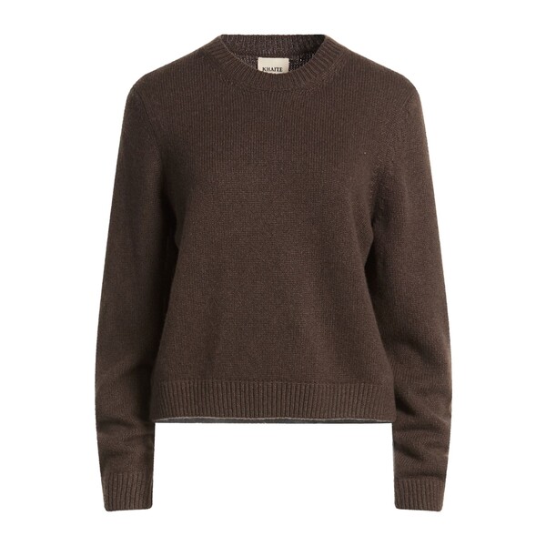 【貨物輸送無料】 紙凧 レディース 編み物\u0026プルオーバー アウター Sweaters Brown