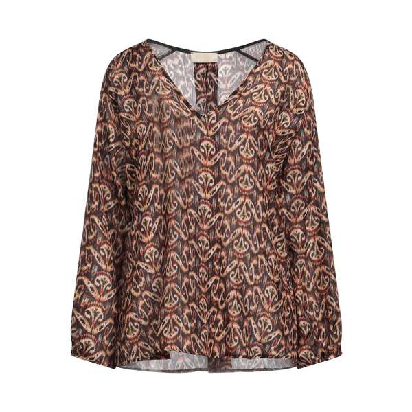 【貨物輸送無料】 モモン レディース プルオーバー トップス Tops Brown