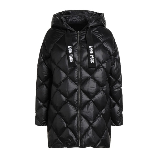 【送料無料】 アニー パリ レディース ジャケット&ブルゾン アウター Puffers Black|asty