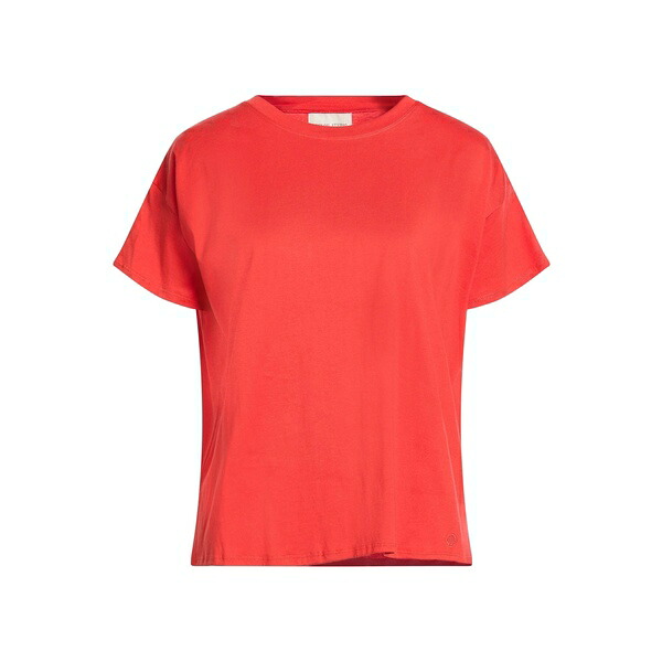 【貨物輸送無料】 ルルー 制作室 レディース プルオーバー トップス T-shirts Red