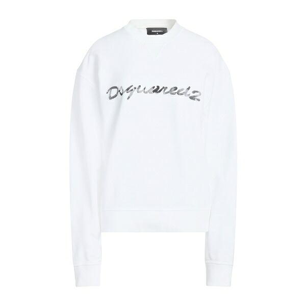【貨物輸送無料】 ディースクエアード レディース パーカー・スウェットシャツ アウター Sweatshirts White