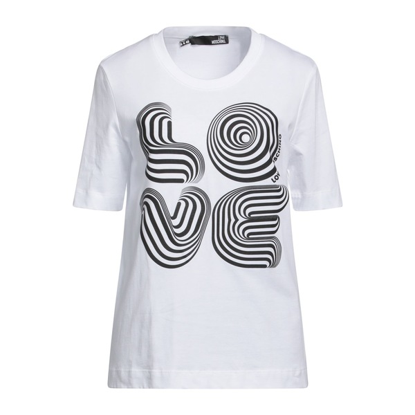 【貨物輸送無料】 モスキーノ レディース プルオーバー トップス T-shirts White