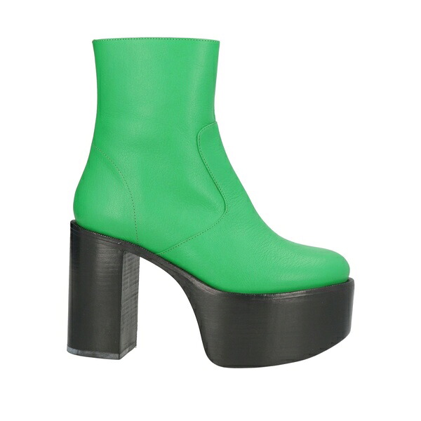 【貨物輸送無料】 サイモン鏡鑑 レディース ブーツ シューズ Ankle boots Green