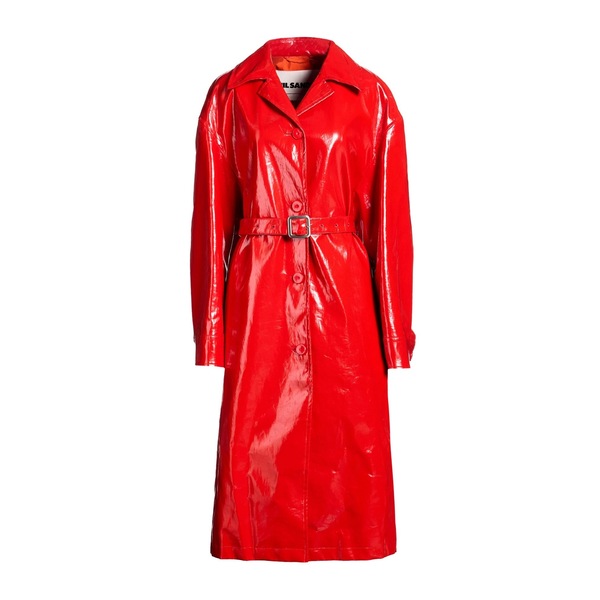 【貨物輸送無料】 ジル・サンダー レディース 上衣＆上衣 アウター Overcoats \u0026 Trench Coats Red