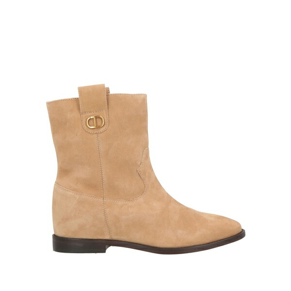 【貨物輸送無料】 ツイン仕掛ける レディース ブーツ シューズ Ankle boots Beige
