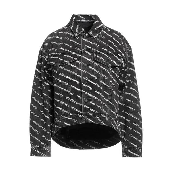 【送料無料】 アレキサンダーワン レディース ジャケット＆ブルゾン アウター Denim outerwear Black｜asty