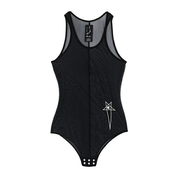 【送料無料】 リックオウエンス レディース Tシャツ トップス Bodysuits Black｜asty
