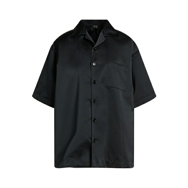 【送料無料】 ヌメロ ヴェントゥーノ レディース シャツ トップス Shirts Black