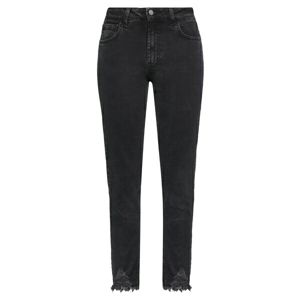 【送料無料】 コンタット レディース デニムパンツ ボトムス Jeans Black｜asty 14,541円