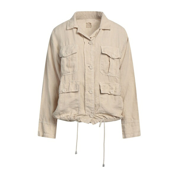 【送料無料】 １２０％リノ レディース ジャケット＆ブルゾン アウター Jackets Beige｜asty